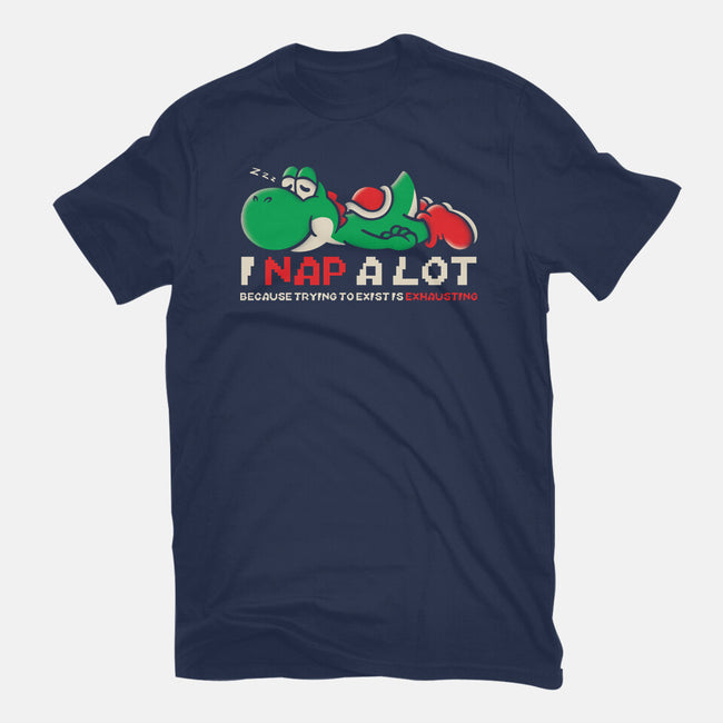 Existing Is Exhausting-Unisex-Basic-Tee-turborat14