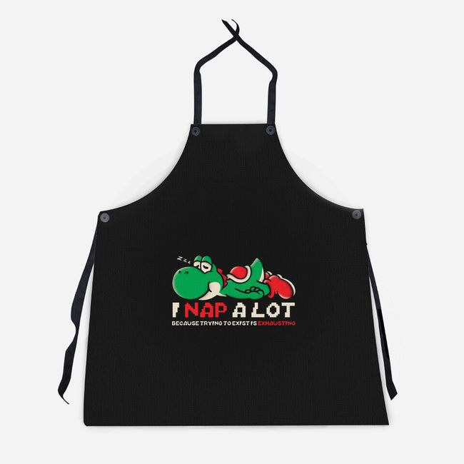 Existing Is Exhausting-Unisex-Kitchen-Apron-turborat14