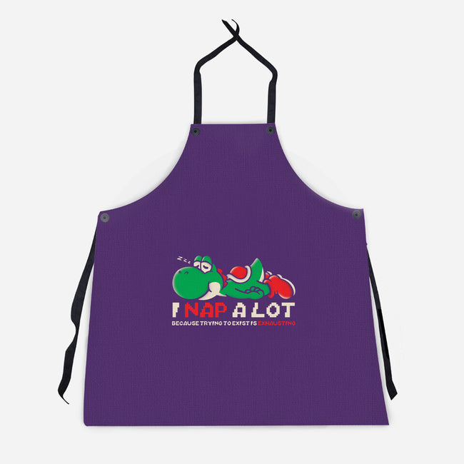 Existing Is Exhausting-Unisex-Kitchen-Apron-turborat14