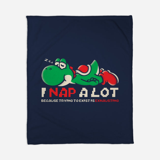 Existing Is Exhausting-None-Fleece-Blanket-turborat14