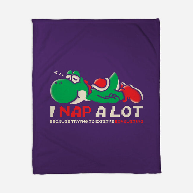 Existing Is Exhausting-None-Fleece-Blanket-turborat14