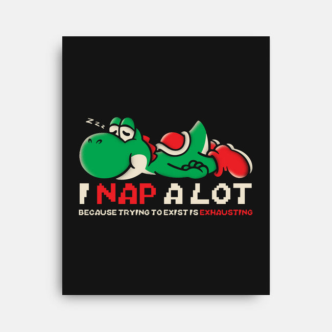 Existing Is Exhausting-None-Stretched-Canvas-turborat14