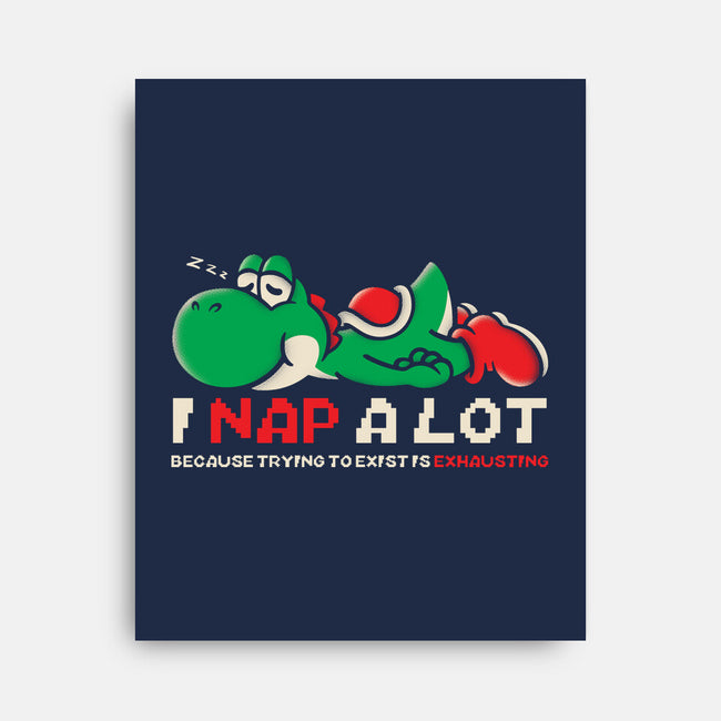 Existing Is Exhausting-None-Stretched-Canvas-turborat14