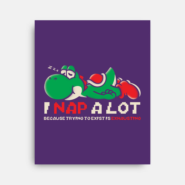 Existing Is Exhausting-None-Stretched-Canvas-turborat14