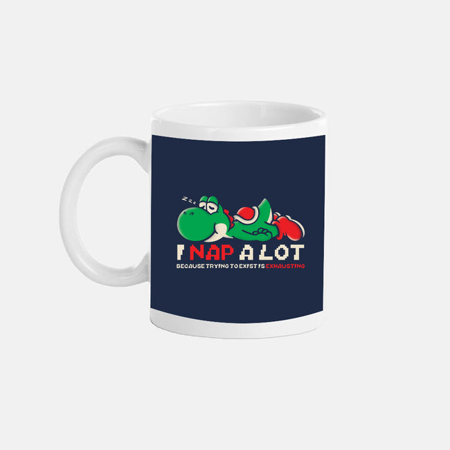 Existing Is Exhausting-None-Mug-Drinkware-turborat14