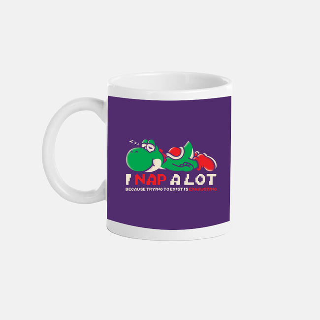 Existing Is Exhausting-None-Mug-Drinkware-turborat14