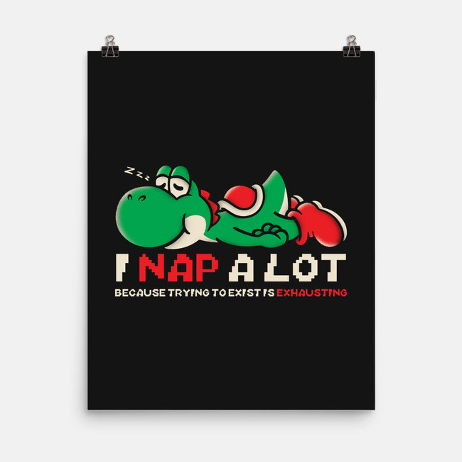 Existing Is Exhausting-None-Matte-Poster-turborat14