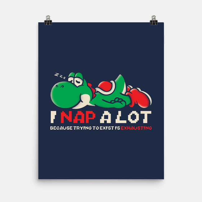Existing Is Exhausting-None-Matte-Poster-turborat14