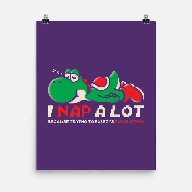 Existing Is Exhausting-None-Matte-Poster-turborat14