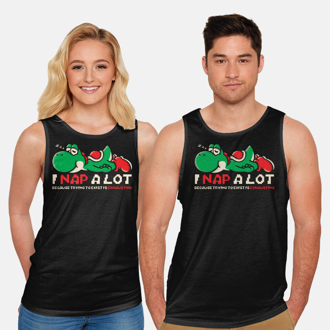 Existing Is Exhausting-Unisex-Basic-Tank-turborat14