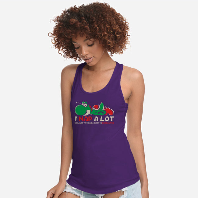 Existing Is Exhausting-Womens-Racerback-Tank-turborat14