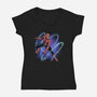 Maximum Spider Senses-Womens-V-Neck-Tee-glitchygorilla