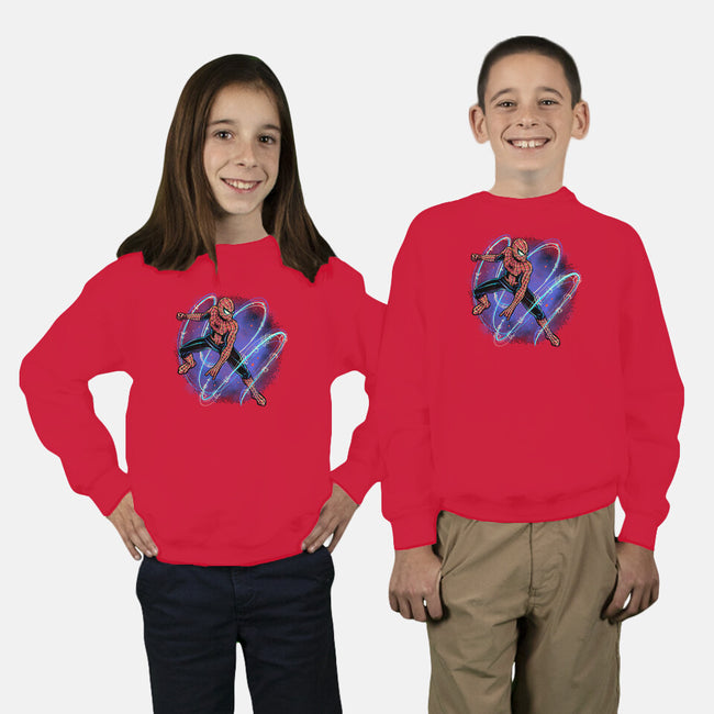 Maximum Spider Senses-Youth-Crew Neck-Sweatshirt-glitchygorilla