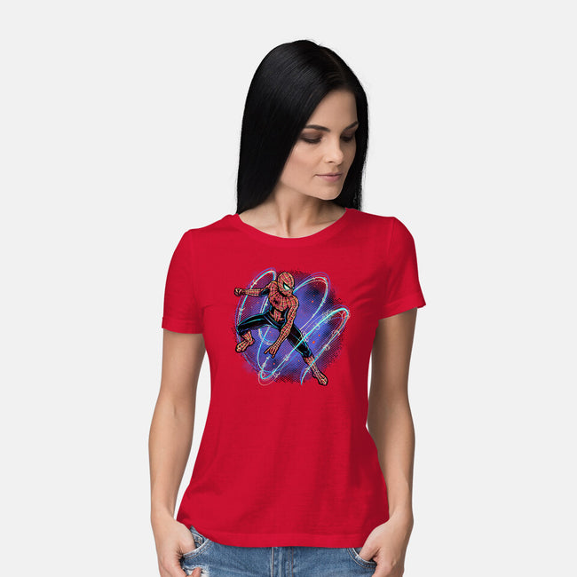Maximum Spider Senses-Womens-Basic-Tee-glitchygorilla