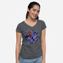 Maximum Spider Senses-Womens-V-Neck-Tee-glitchygorilla