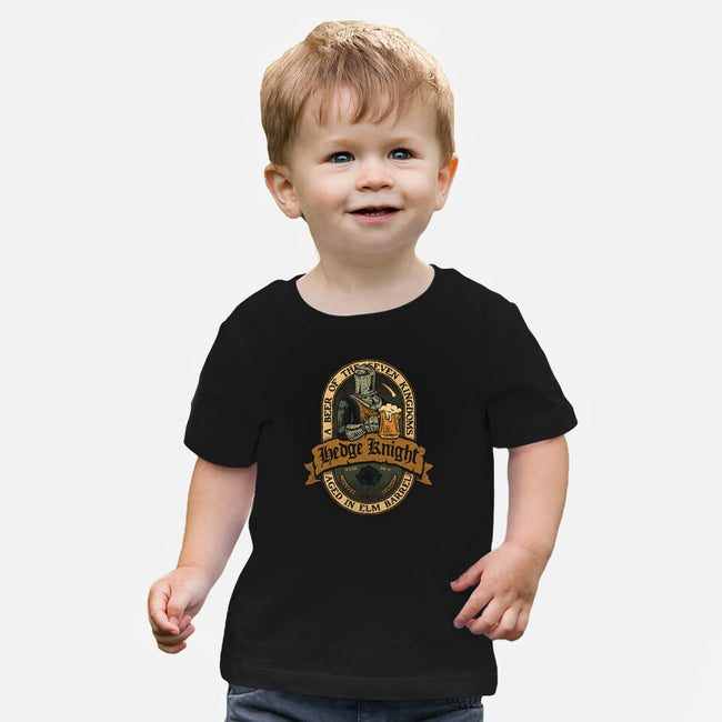 Hedge Knight Beer-Baby-Basic-Tee-teesgeex