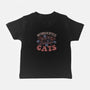 But Willing To Discuss Cats-Baby-Basic-Tee-tobefonseca