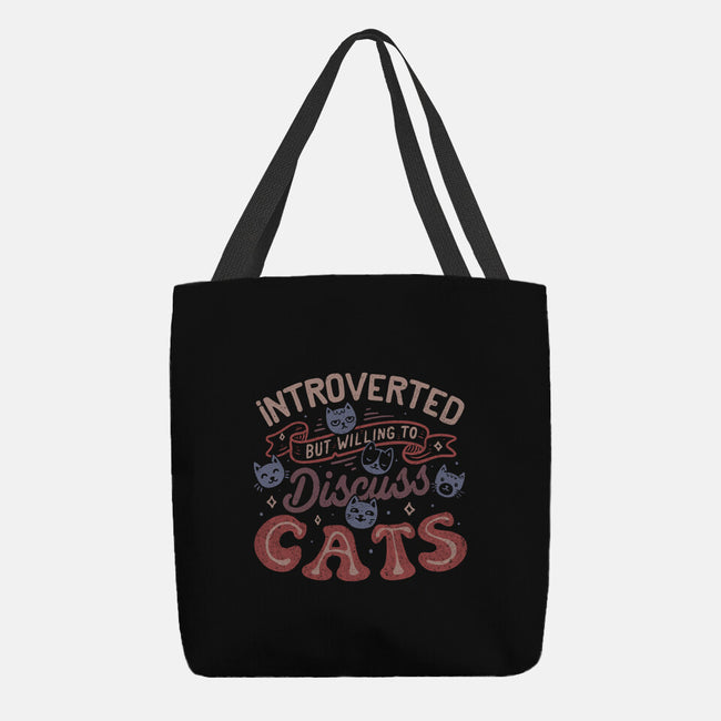 But Willing To Discuss Cats-None-Basic Tote-Bag-tobefonseca