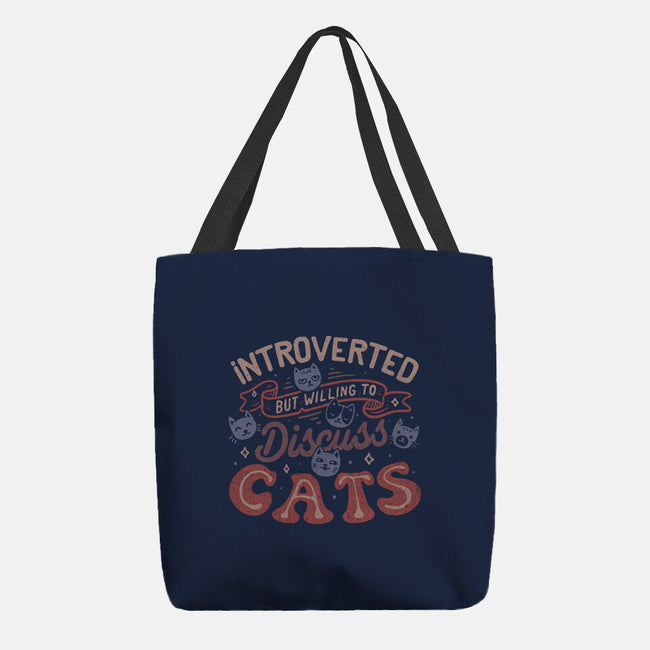 But Willing To Discuss Cats-None-Basic Tote-Bag-tobefonseca