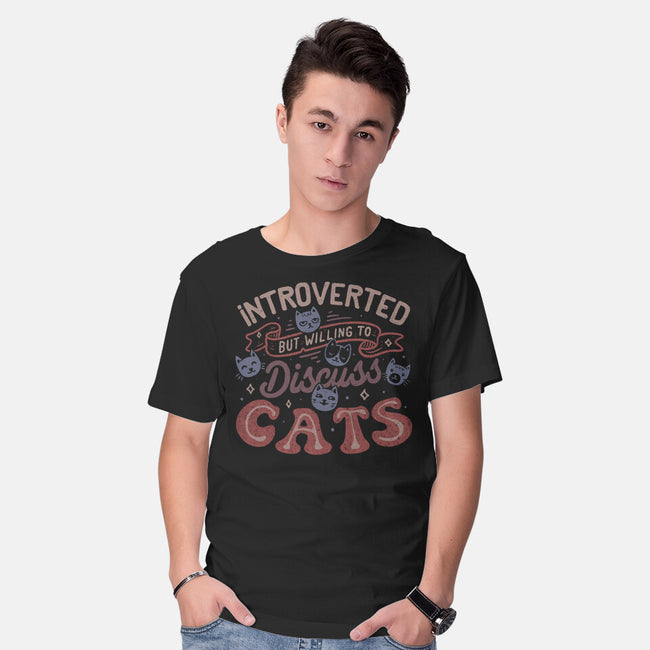 But Willing To Discuss Cats-Mens-Basic-Tee-tobefonseca