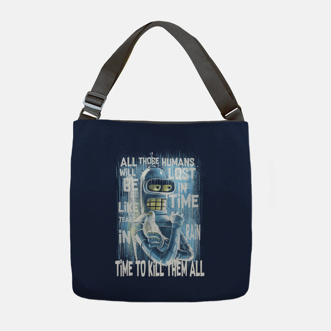 Time To Kill-None-Adjustable Tote-Bag-zascanauta
