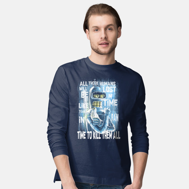 Time To Kill-Mens-Long Sleeved-Tee-zascanauta