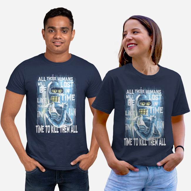 Time To Kill-Unisex-Basic-Tee-zascanauta
