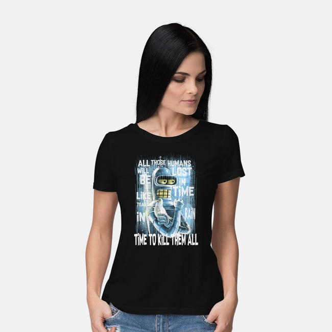 Time To Kill-Womens-Basic-Tee-zascanauta
