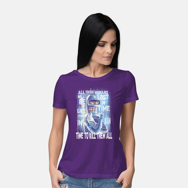 Time To Kill-Womens-Basic-Tee-zascanauta