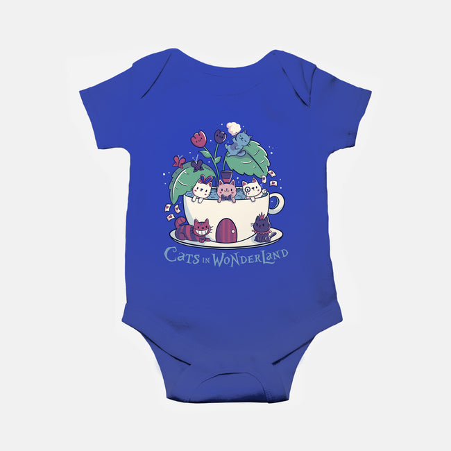 Alice Cats Tea-Baby-Basic-Onesie-tobefonseca