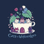 Alice Cats Tea-Womens-Fitted-Tee-tobefonseca