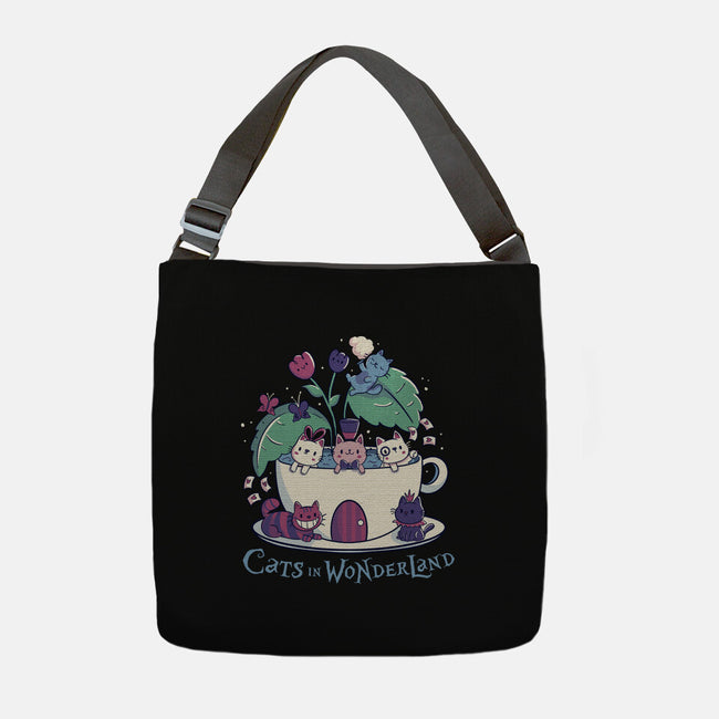 Alice Cats Tea-None-Adjustable Tote-Bag-tobefonseca