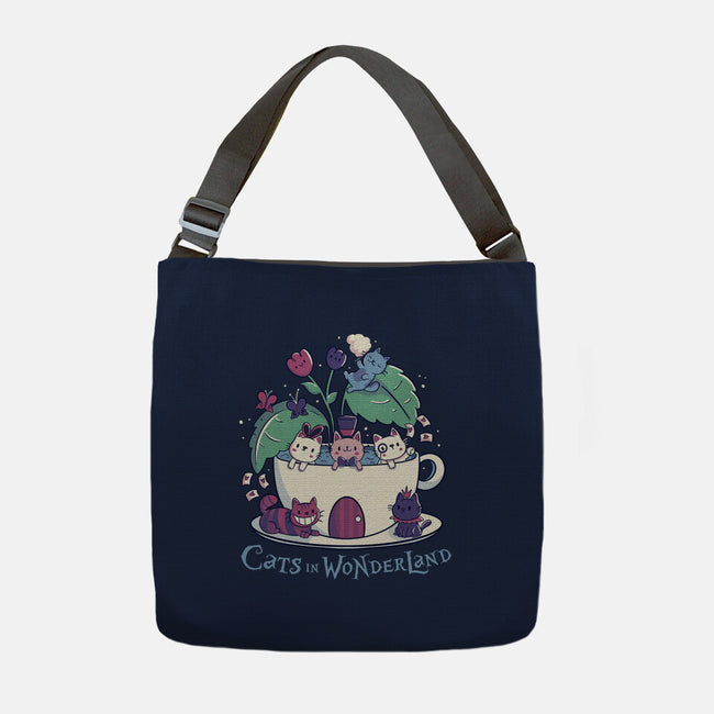 Alice Cats Tea-None-Adjustable Tote-Bag-tobefonseca