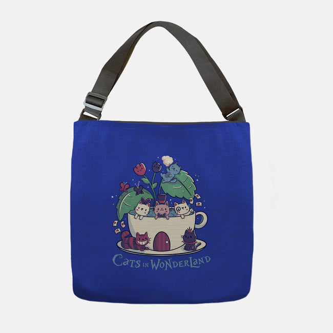 Alice Cats Tea-None-Adjustable Tote-Bag-tobefonseca