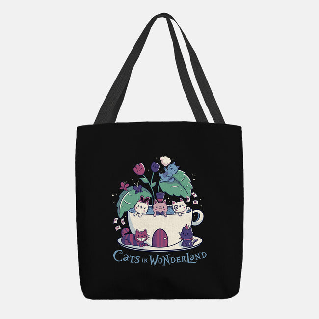 Alice Cats Tea-None-Basic Tote-Bag-tobefonseca