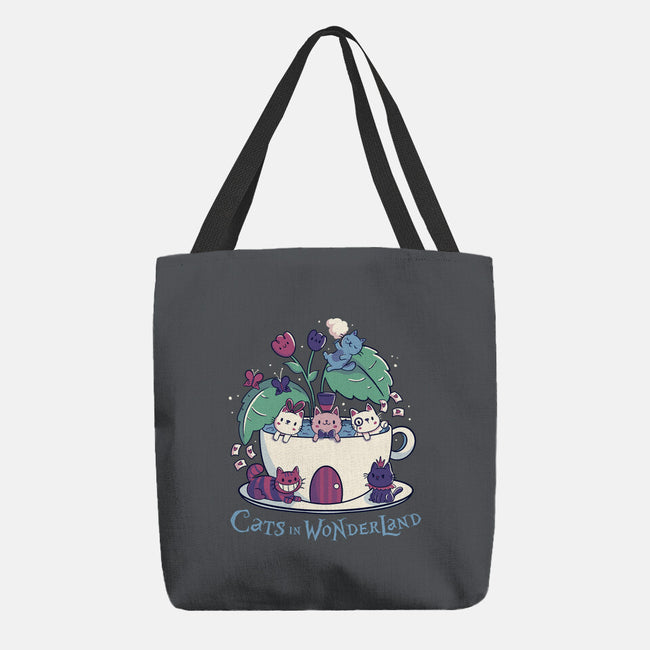 Alice Cats Tea-None-Basic Tote-Bag-tobefonseca