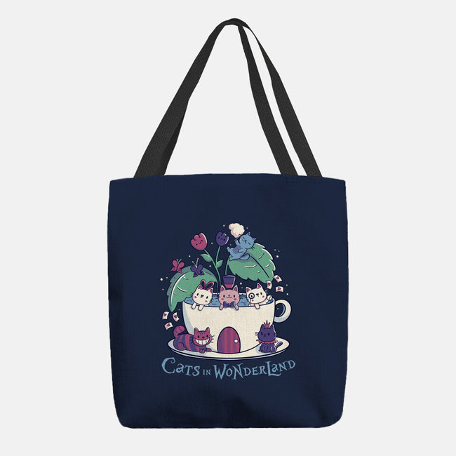 Alice Cats Tea-None-Basic Tote-Bag-tobefonseca
