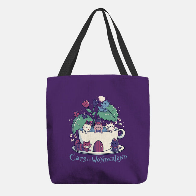 Alice Cats Tea-None-Basic Tote-Bag-tobefonseca