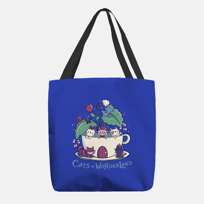 Alice Cats Tea-None-Basic Tote-Bag-tobefonseca