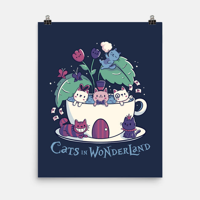 Alice Cats Tea-None-Matte-Poster-tobefonseca