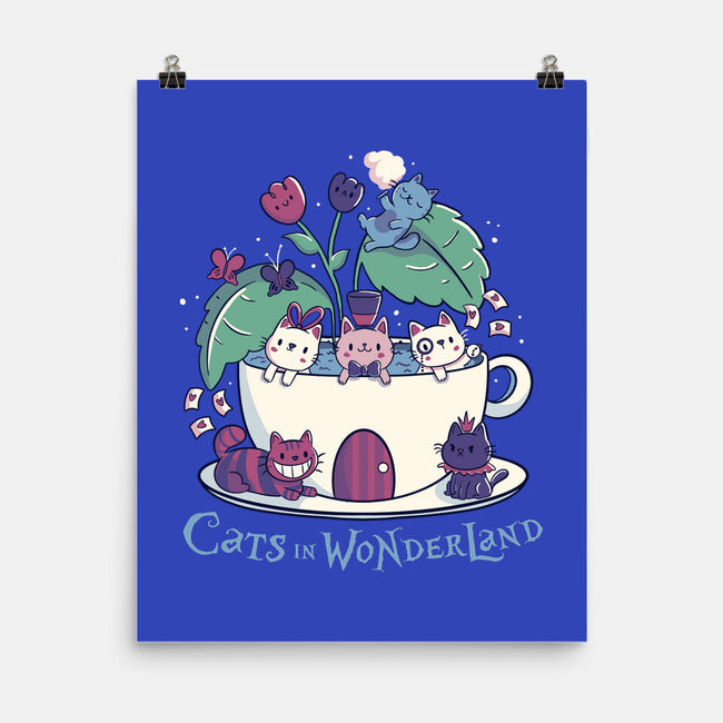 Alice Cats Tea-None-Matte-Poster-tobefonseca