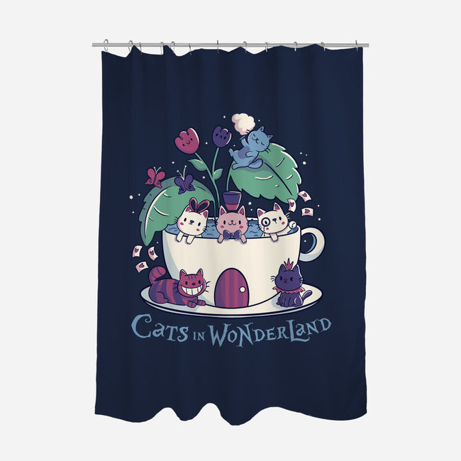Alice Cats Tea-None-Polyester-Shower Curtain-tobefonseca