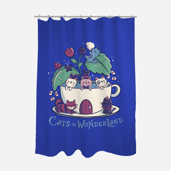 Alice Cats Tea-None-Polyester-Shower Curtain-tobefonseca