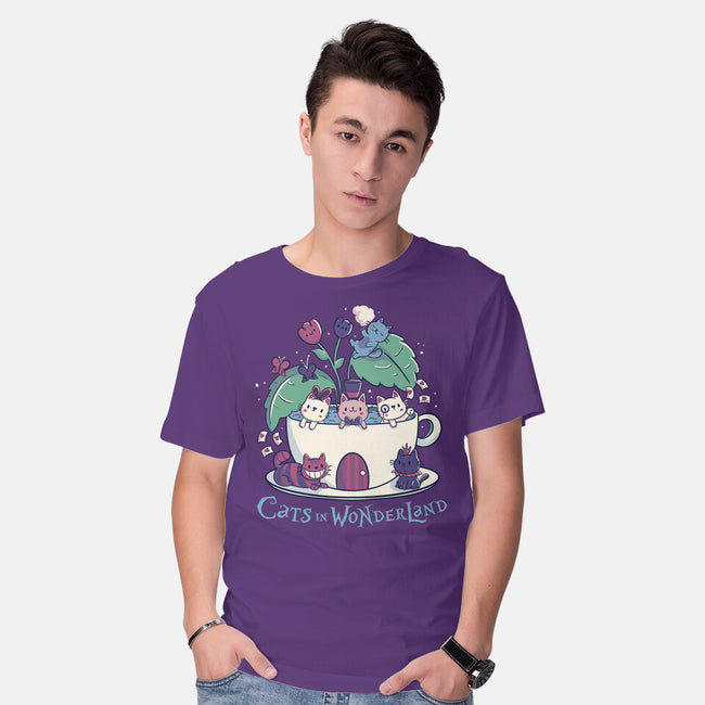 Alice Cats Tea-Mens-Basic-Tee-tobefonseca