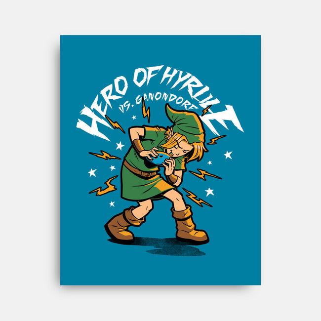 Hero Game Music Comic-None-Stretched-Canvas-Studio Mootant