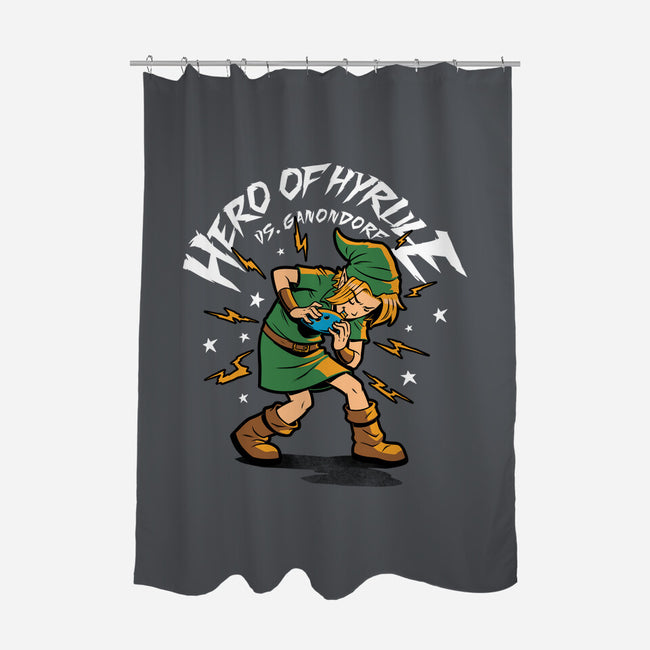 Hero Game Music Comic-None-Polyester-Shower Curtain-Studio Mootant