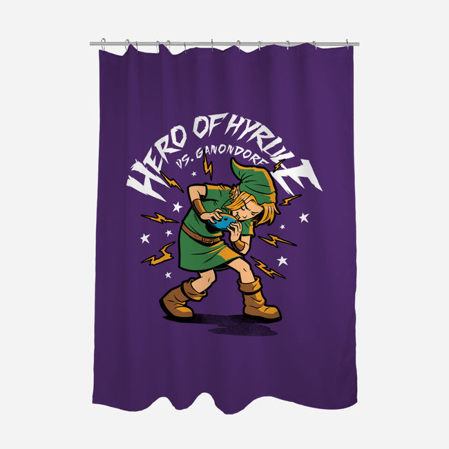Hero Game Music Comic-None-Polyester-Shower Curtain-Studio Mootant