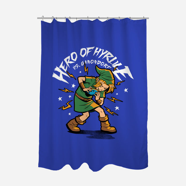 Hero Game Music Comic-None-Polyester-Shower Curtain-Studio Mootant