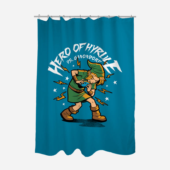 Hero Game Music Comic-None-Polyester-Shower Curtain-Studio Mootant