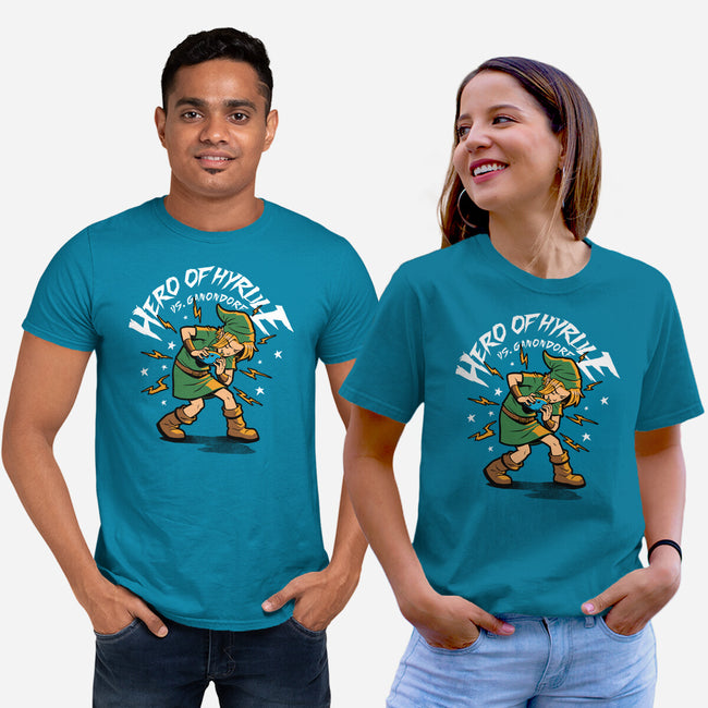 Hero Game Music Comic-Unisex-Basic-Tee-Studio Mootant